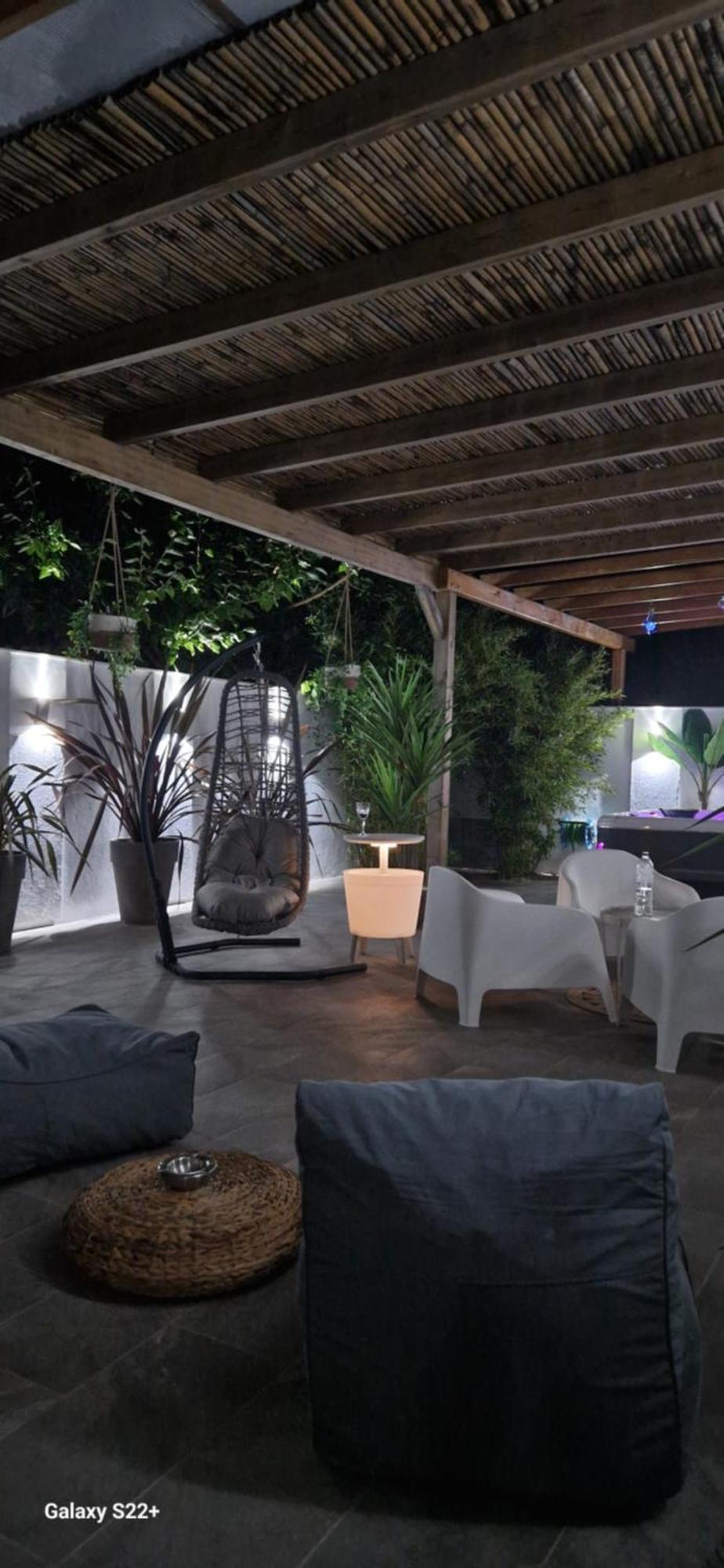 Jacuzzi Deluxe Villa Skala Sotiros Exteriör bild